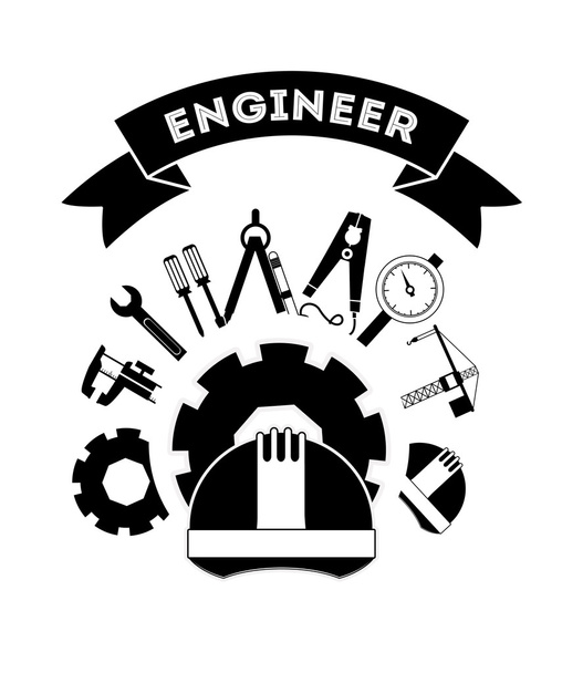 engineer concept design - Vektor, Bild