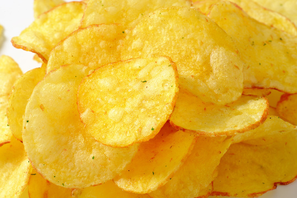 Haufen Kartoffelchips - Foto, Bild