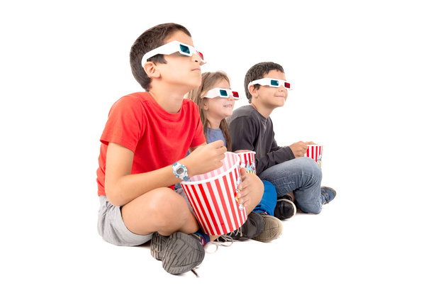 Kids in the movies - Valokuva, kuva