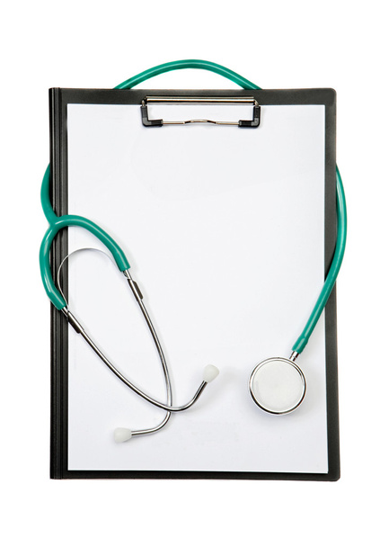 Clipboard with stetoscope - Foto, afbeelding