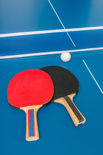Rackets for table tennis or ping pong. - 写真・画像