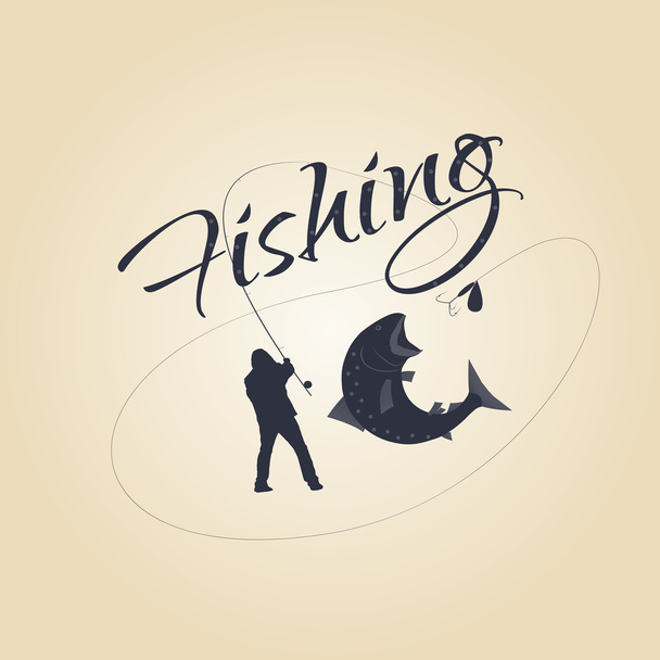 logo fishing  and design elements - Vector, imagen