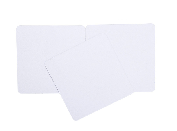 Foglio quadrato vuoto isolato su bianco con percorso di ritaglio
 - Foto, immagini