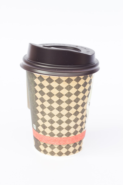 Elvihető kávéscsésze elszigetelt fehér background - Fotó, kép