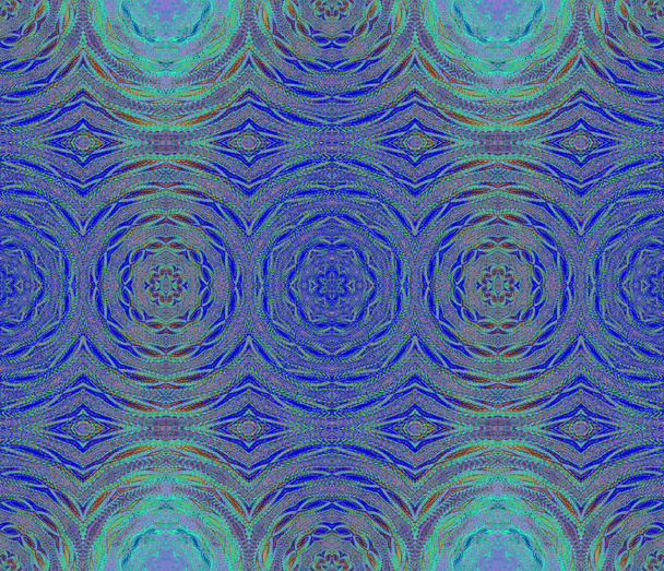Seamless circles pattern blue turquoise - Photo, Image