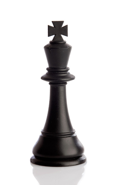 Pedaço de xadrez. O rei de pé
 - Foto, Imagem
