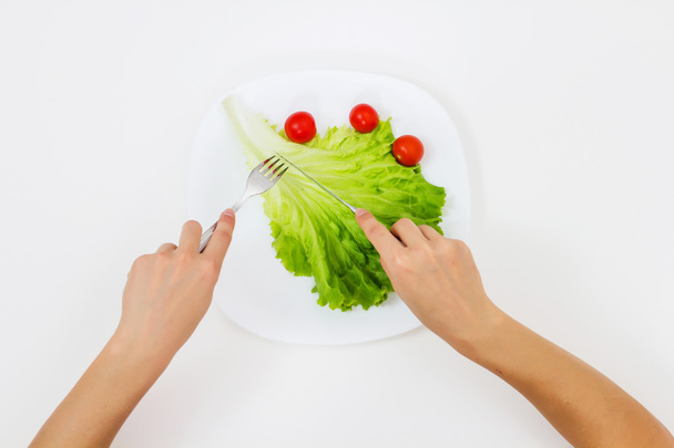 ベジタリアン フードは健康的な食事 - 写真・画像