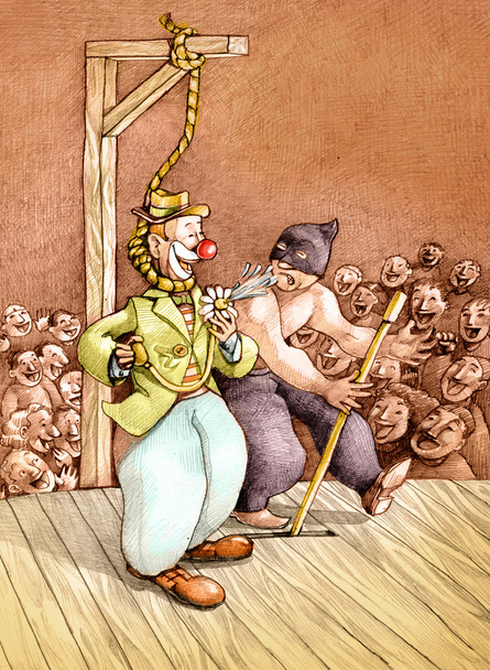 klaun na poslední dech - Fotografie, Obrázek