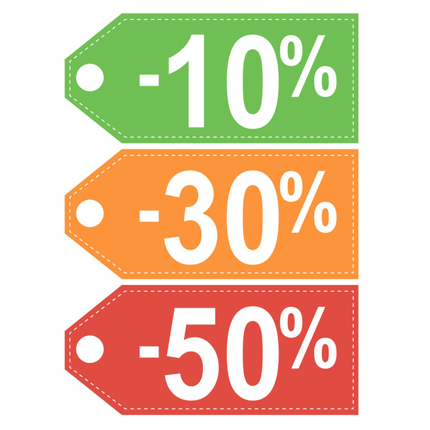 Discount coupon in flat stile - Vector, Image