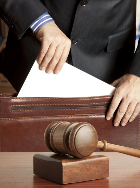 Lawyer in court - Фото, изображение