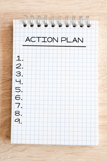akční plán na papíře - Fotografie, Obrázek
