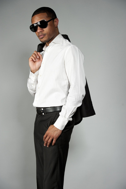 African American Male in A Suit - Foto, Bild
