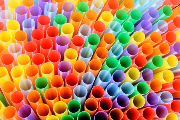 Groupe de pailles colorées
 - Photo, image