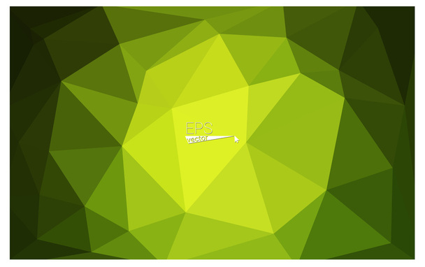 Green geometric rumpled triangular low poly origami style gradient illustration graphic background. Vector polygonal design for your business. - Vecteur, image