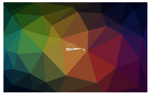 mehrfarbige dunkelrote, grüne geometrische dreieckige Low-Poly-Origami-Stil Grafik Hintergrund Illustration. Vektor-polygonales Design für Ihr Unternehmen. - Vektor, Bild