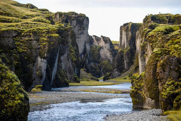 Fjadrargljufur canyon with river, Iceland - Photo, Image