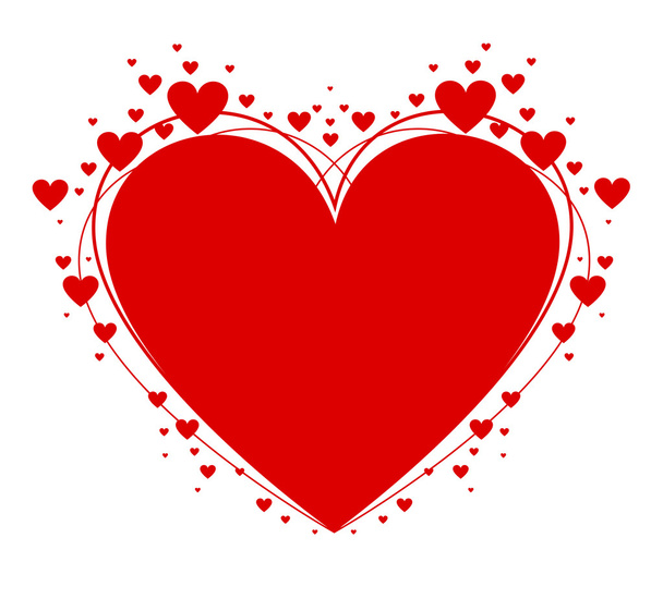 Heart, symbol of Valentines Day - Vector, Image