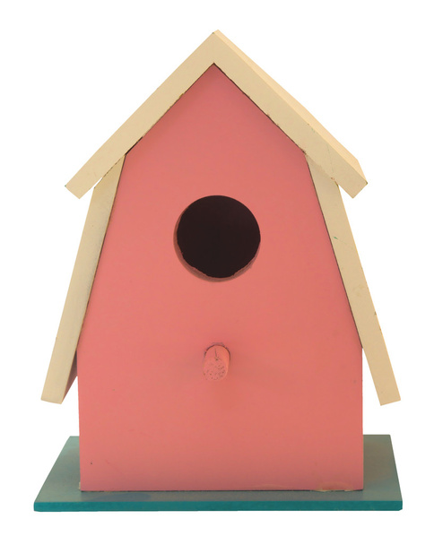 ροζ birdhouse - Φωτογραφία, εικόνα