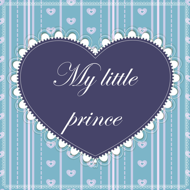 Κάρτα μου μικρό πρίγκιπα - Διάνυσμα, εικόνα