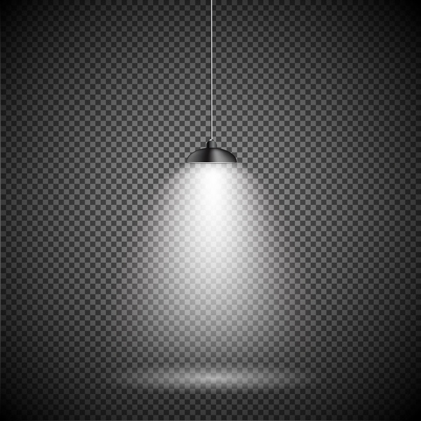 Bright with Lighting Spotlights Lamp - Vector, Image