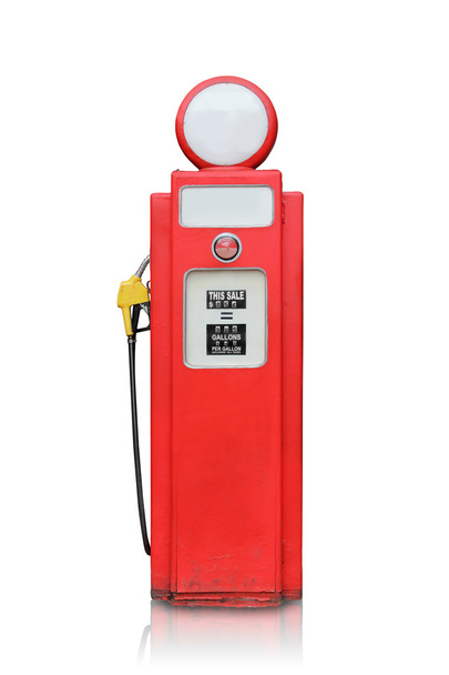 Pompe à essence vintage isolée
 - Photo, image
