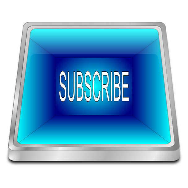 blue Subscribe Button - Photo, Image