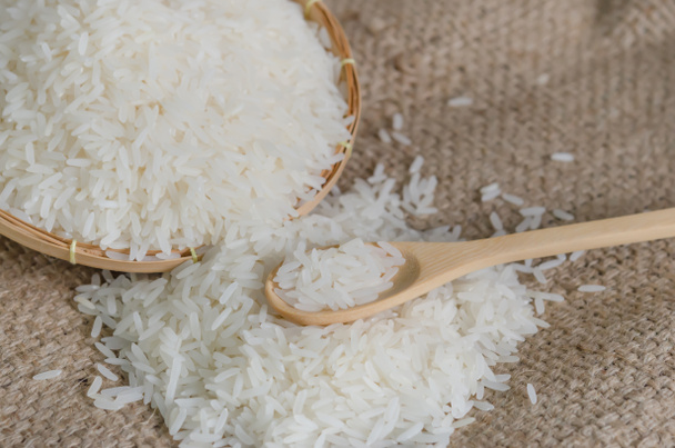 άσπρο ρύζι σιτάρια - Φωτογραφία, εικόνα