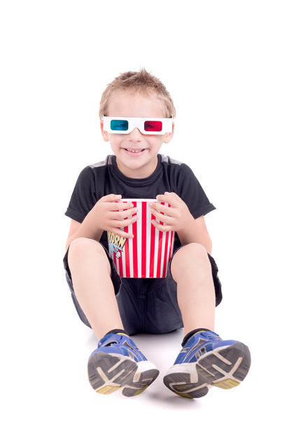 boy at the movies - Foto, afbeelding