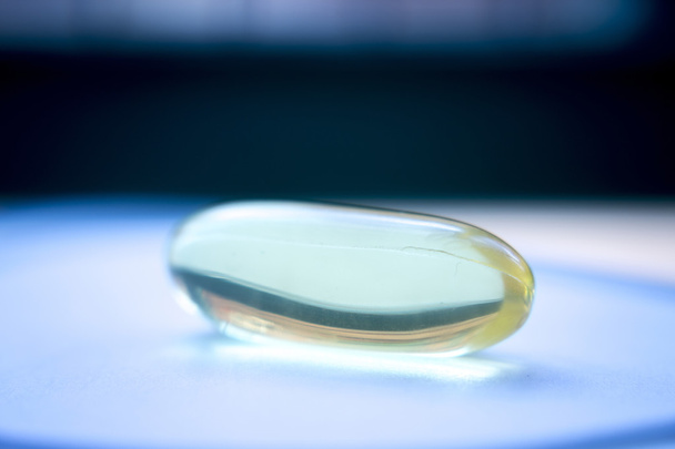 Cod liver fish oil omega 3 6 9 capsule - Photo, Image