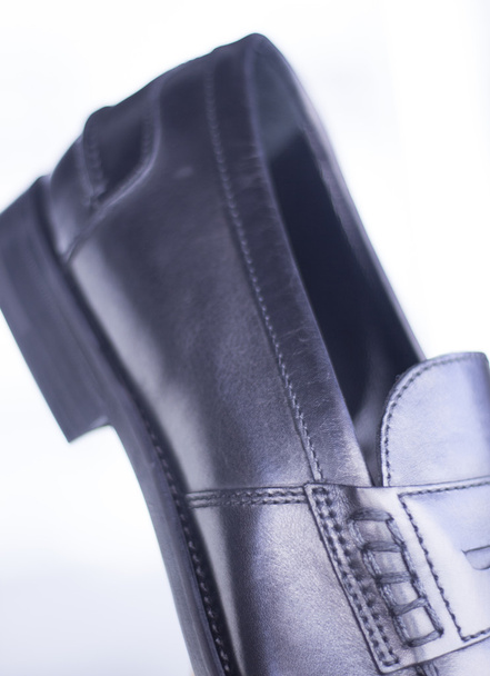 Mannen zwart lederen formele schoenen - Foto, afbeelding