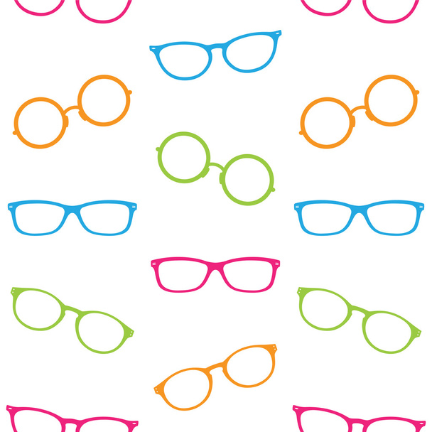 Brille Vektor Art Hintergrunddesign für Stoff und Dekor. nahtlos - Vektor, Bild