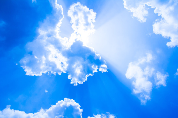 blue sky with cloud  - Foto, afbeelding