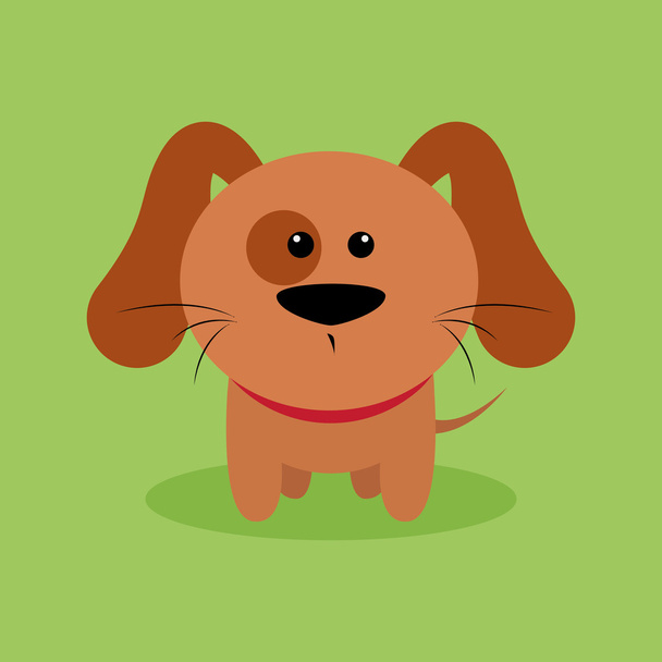 Cute Cartoon dog - Вектор,изображение