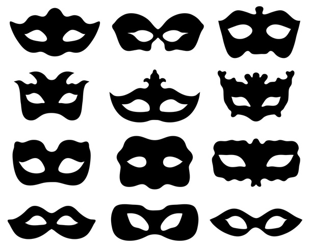 vetor de máscaras festivas
 - Vetor, Imagem