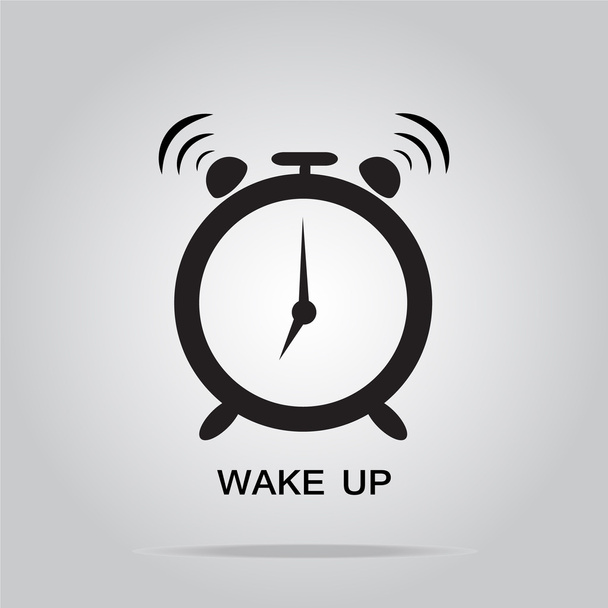 目覚まし時計の記号、アイコン モーニング - ベクター画像