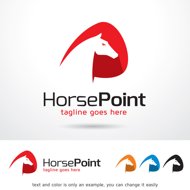 馬ポイントのロゴのテンプレート デザインのベクトル - ベクター画像