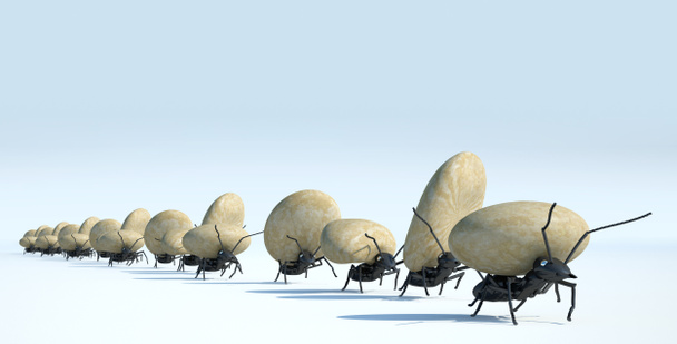 trabajo conceptual, equipo de hormigas
 - Foto, imagen