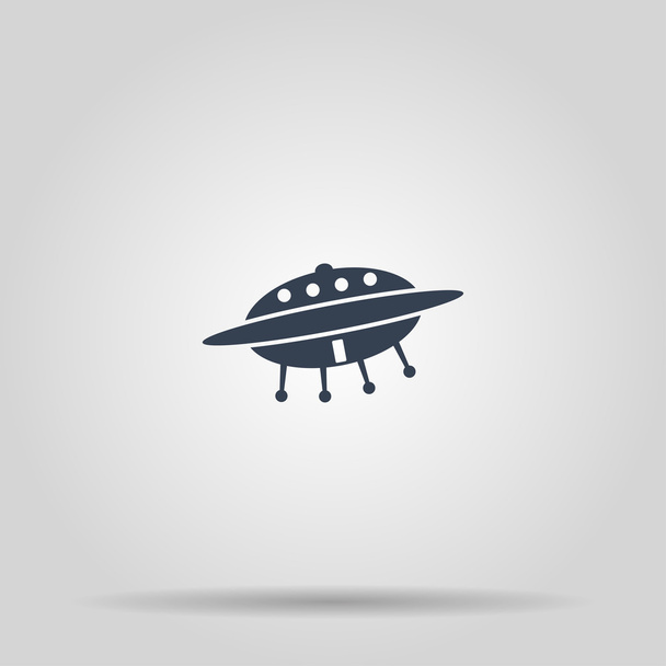 UFO icon. Flat - Vector, Image