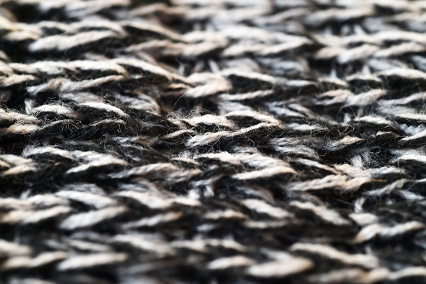 Struttura in bianco e nero di un tessuto lavorato a maglia
 - Foto, immagini