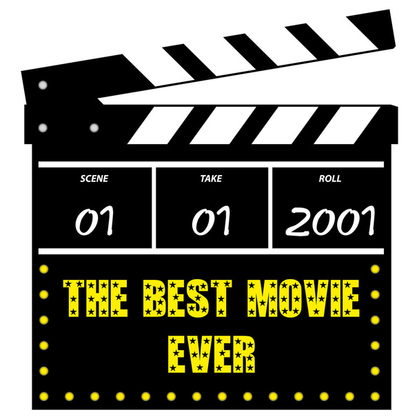 Film of film Flapper voor het ontspruiten van synchronisatie - Vector, afbeelding