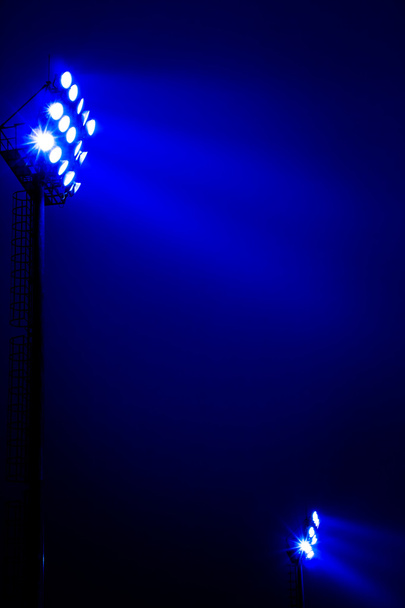 Gece spor sahasının Stadyumu projektörler  - Fotoğraf, Görsel