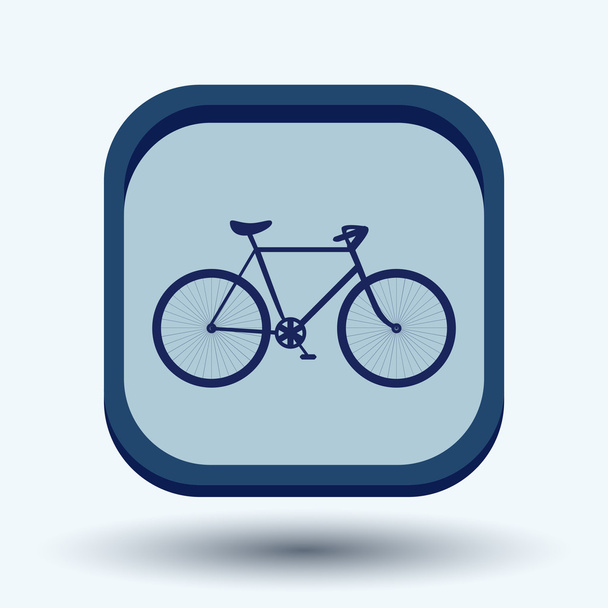 retro bicycle icon - Vektor, kép