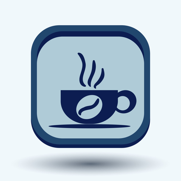 Cup of hot drink icon - Вектор,изображение