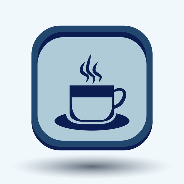 Cup of hot drink icon - Vektor, kép