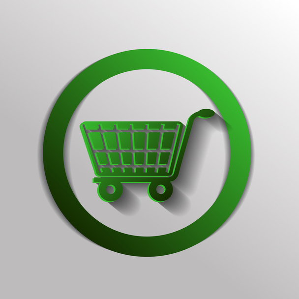 Shopping cart icon - Вектор, зображення