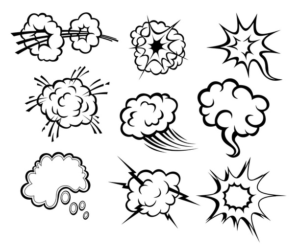 Бульбашки повідомлень і хмари
 - Вектор, зображення