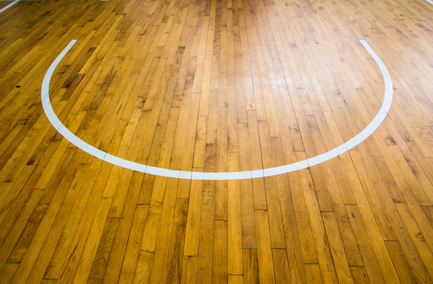wooden floor basketball court - Zdjęcie, obraz