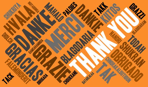 Thank You Word Cloud - Vector, Image