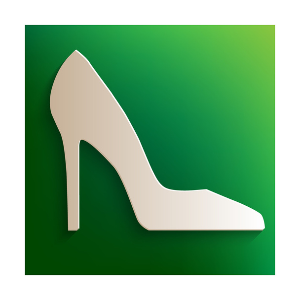 Woman shoe icon - Vector, afbeelding