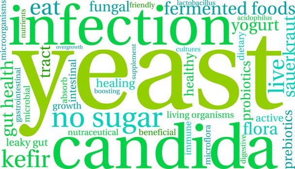 Yeast Infection Word Cloud - Vector, Image